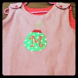 Monogrammed With M Christmas Dress